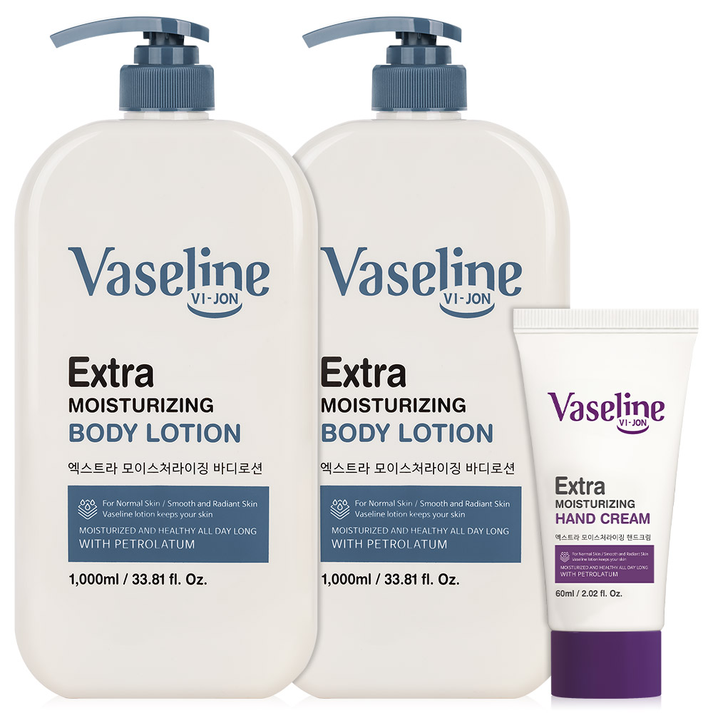 바세린 바디로션 대용량 1000ml 2개+60ml 향좋은 고보습 퍼퓸 남자 여자 보습제