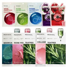 메디힐 베스트 마스크팩 10장 티트리 콜라겐 비타 마데카소사이드 히알루론산 수분 보습