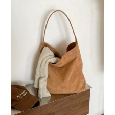 [2타입/무배] 스웨이드 숄더백 보부상 가방 가을 겨울 가방 호보백 블랙 카멜