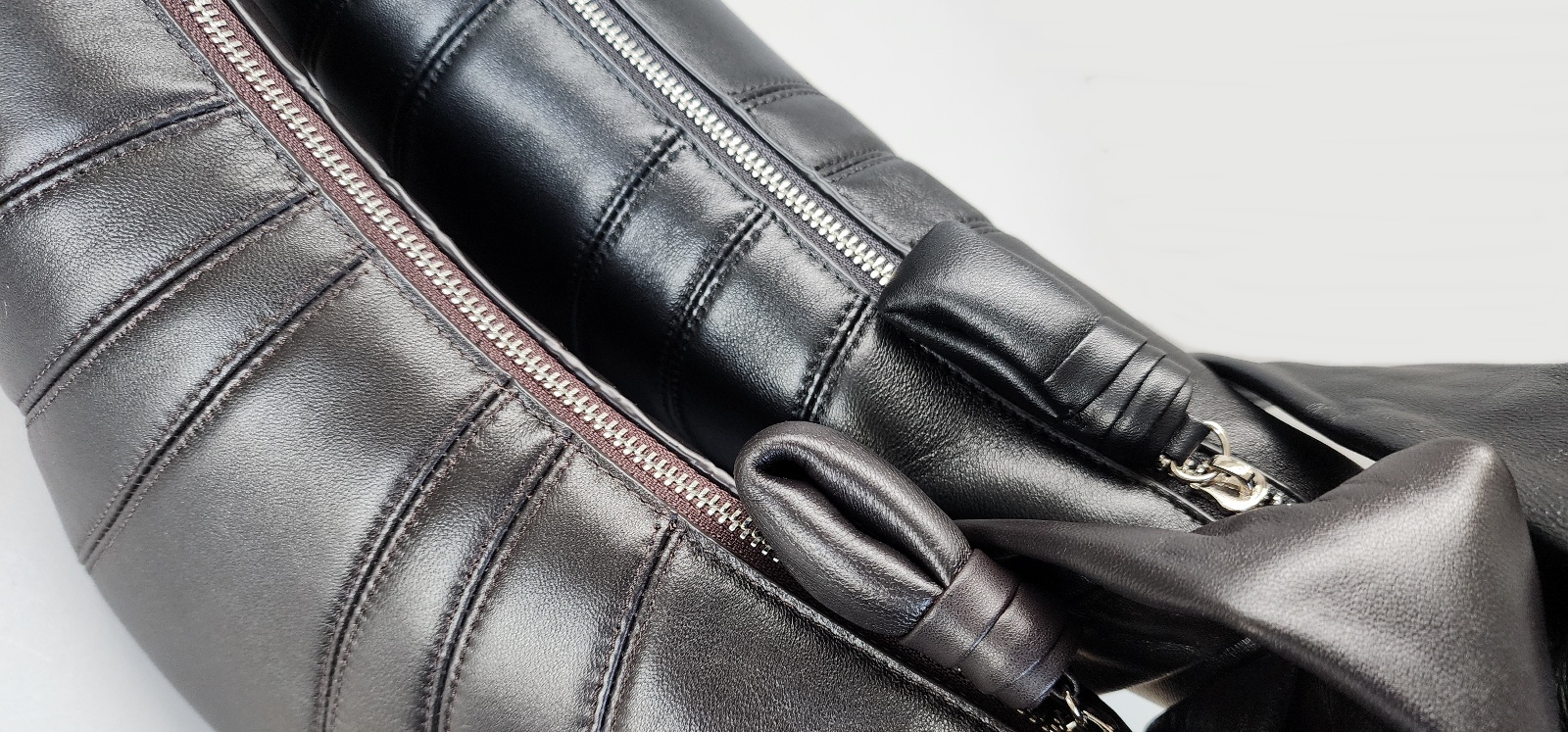 양가죽 크로와상백 유럽여행 크로스백 반달 핸드폰가방