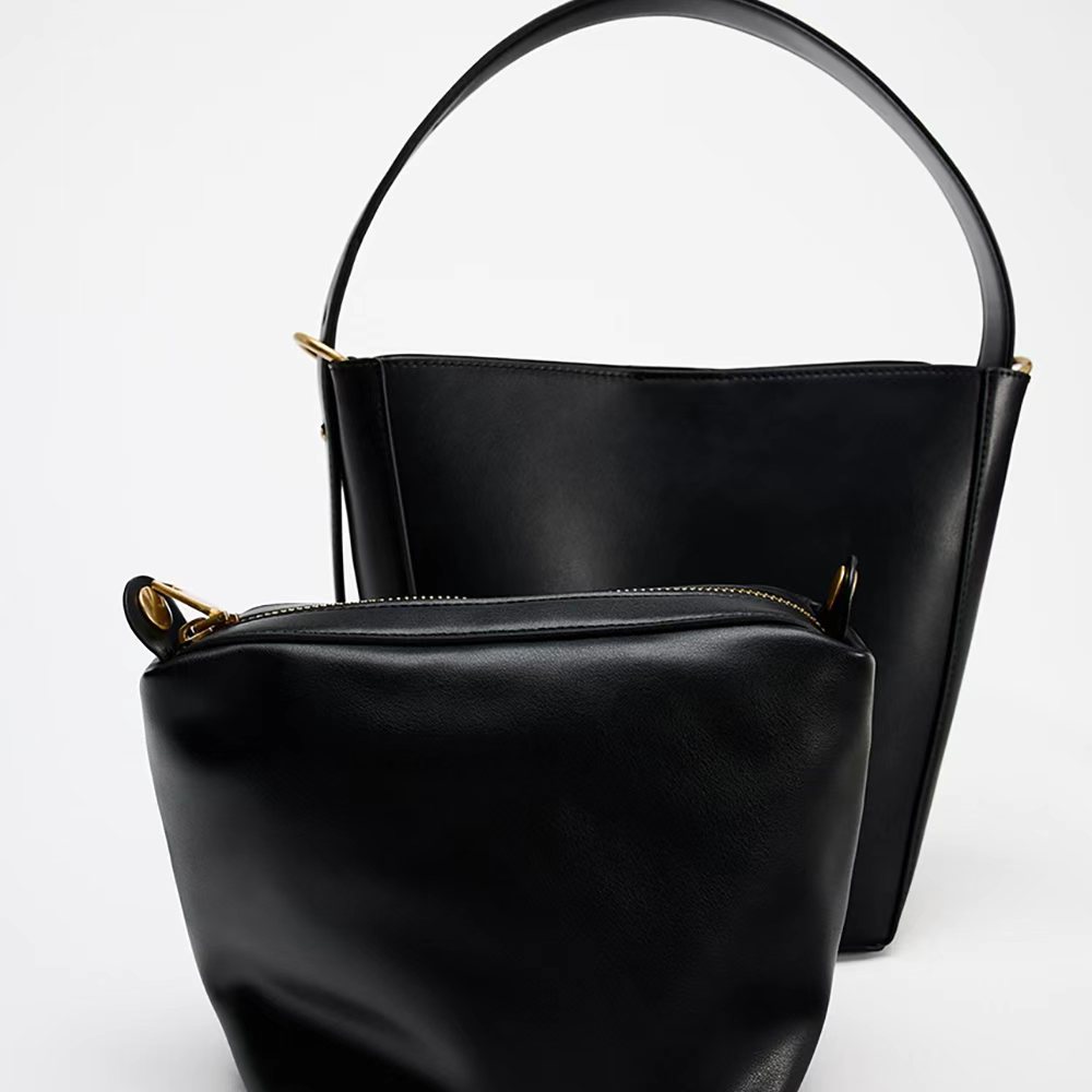 자라ZARA여성가방 최화정버킷백 토트백 숄더백2종컬러 블랙 버건디