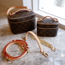 도시백 루이비통 니스나노 미니 호환 리폼 숏핸들 가죽스트랩 가방끈 체인줄