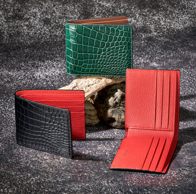더퀴르 남자 악어가죽 지갑 남성 명품 수제 핸드메이드 반지갑 선물