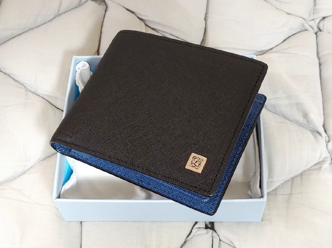 [백화점AS] 루이까또즈 블랙 사피아노 남성 반지갑 [선물포장가능]