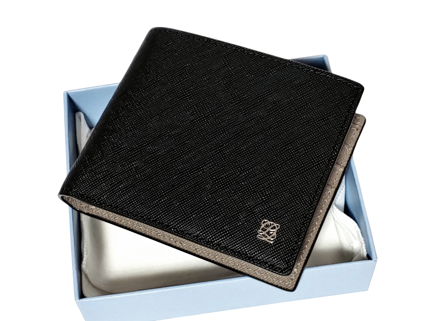 [백화점AS] 루이까또즈 블랙 사피아노 남성 반지갑 [선물포장가능]