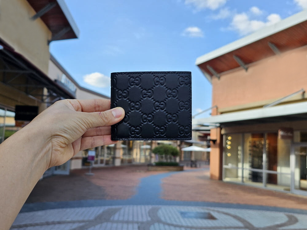 구찌 남성반지갑 마이크로시마 남자반지갑 명품지갑선물 260987 779836 여주아울렛