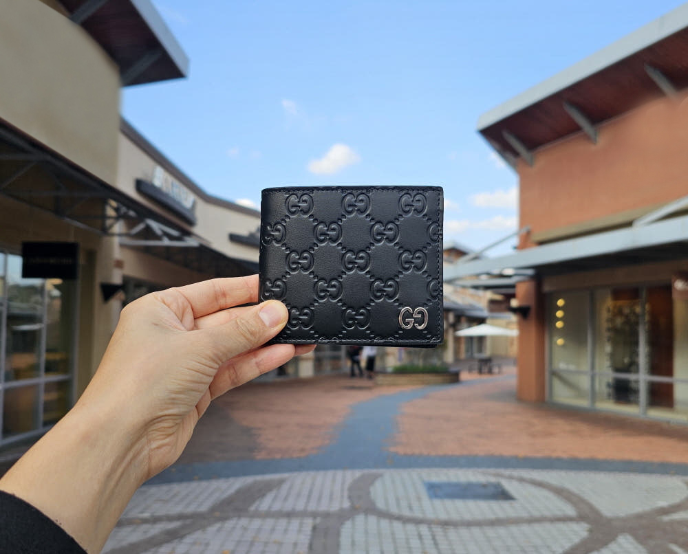 구찌 남성반지갑 마이크로시마 남자반지갑 명품지갑선물 260987 779836 여주아울렛