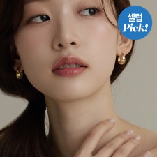 골드앤디어 14K 골드필드 볼드 물방울 원터치귀걸이