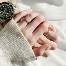 14k 반지 18k GOLD 반지 밀그레인 반지 종로 커플링 반지