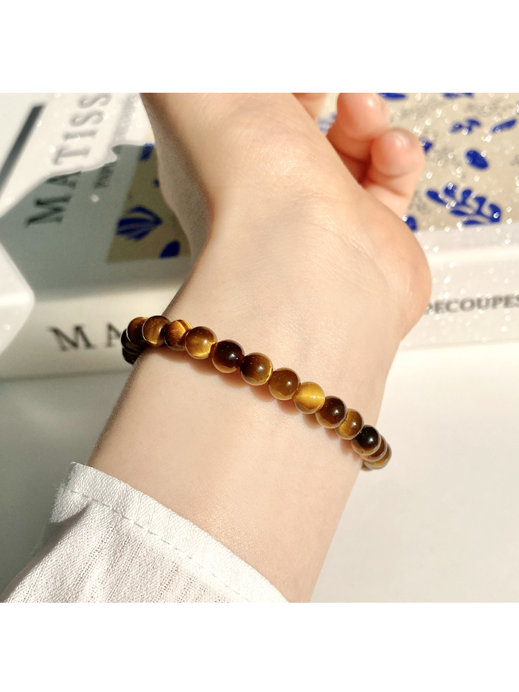 호안석 원석팔찌 고급 천연석 염주 재물운 금전운