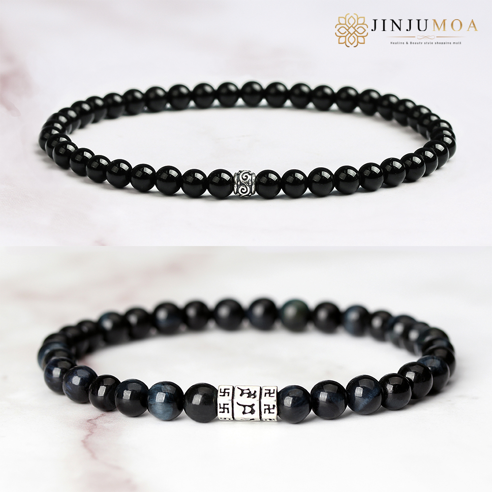 금전운 재물 호안석팔찌 원석 천연 불교 염주 팔찌