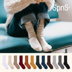 3켤레 프리미엄 웜 코튼 무압박 포근한 겨울 양말 롱 긴 두꺼운 발열 방한 N배송