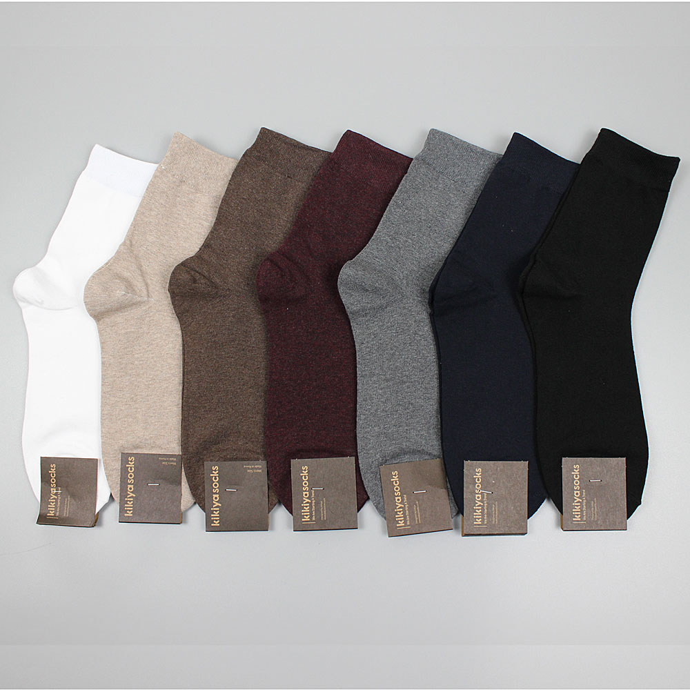 남성 단목 중목 흰양말 신사 캐주얼 정장 패션