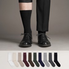 삭피엔스 프리미엄 54g 도톰한 남자 긴목 무지 신사 정장 양말 5켤레 세트
