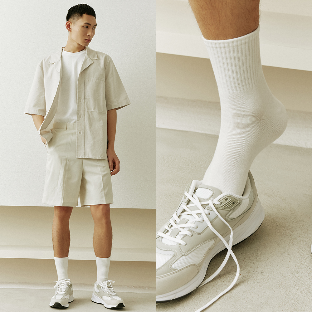 GGRN 남자 겨울 면 양말 고밀도 보드 삭스 8켤레 세트 학생 무지 중목 스트릿 국산