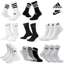 나이키 아디다스 스포츠양말 테니스 골프 러닝 헬스 양말 중목 단목 화이트 블랙 3P