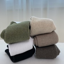 겨울 두꺼운 따뜻한 기모 도톰한 파일 쿠션 장목 긴목 골지 운동 레깅스 목긴 양말