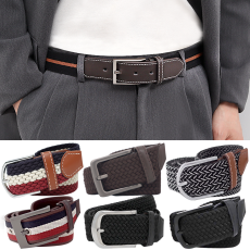 남자벨트 청바지 스판 꽈배기 골프 허리띠 고무줄