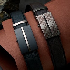 남자 가죽 벨트 허리띠 정장 자동 버클 혁대