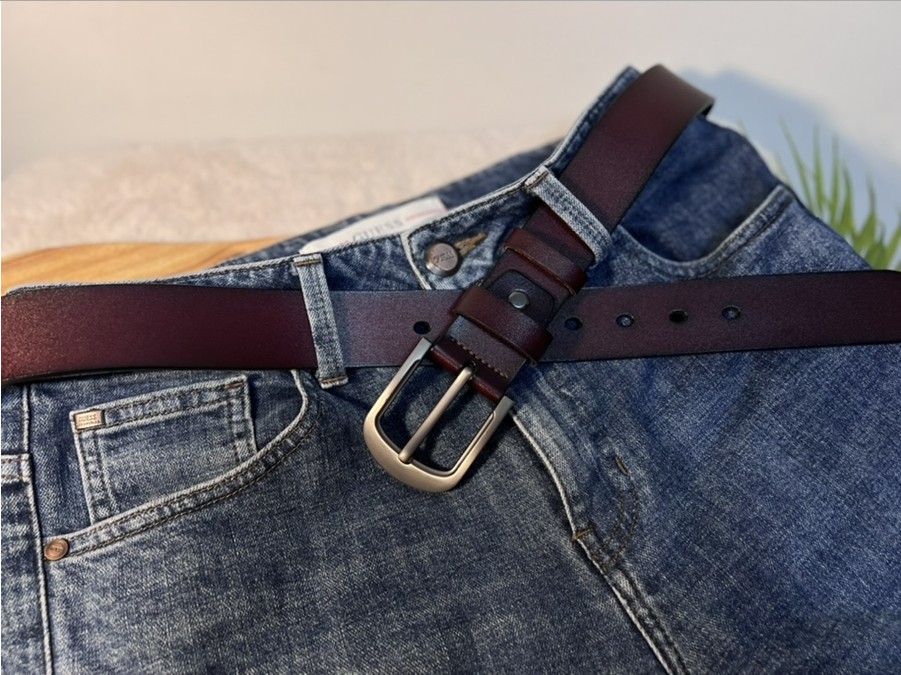 공방 소가죽 벨트 (펀칭봉+나사+설명서) 가죽 허리띠 밸트 혁대 통가죽 벨트