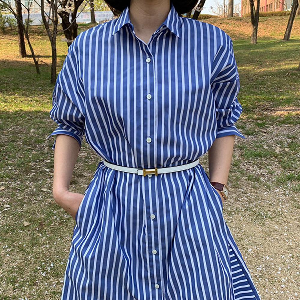 소가죽 H 버클 정장 원피스 포인트 여자 허리띠 슬림 벨트