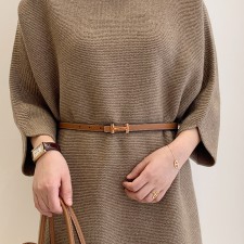 소가죽 H 버클 정장 원피스 포인트 여자 허리띠 슬림 벨트