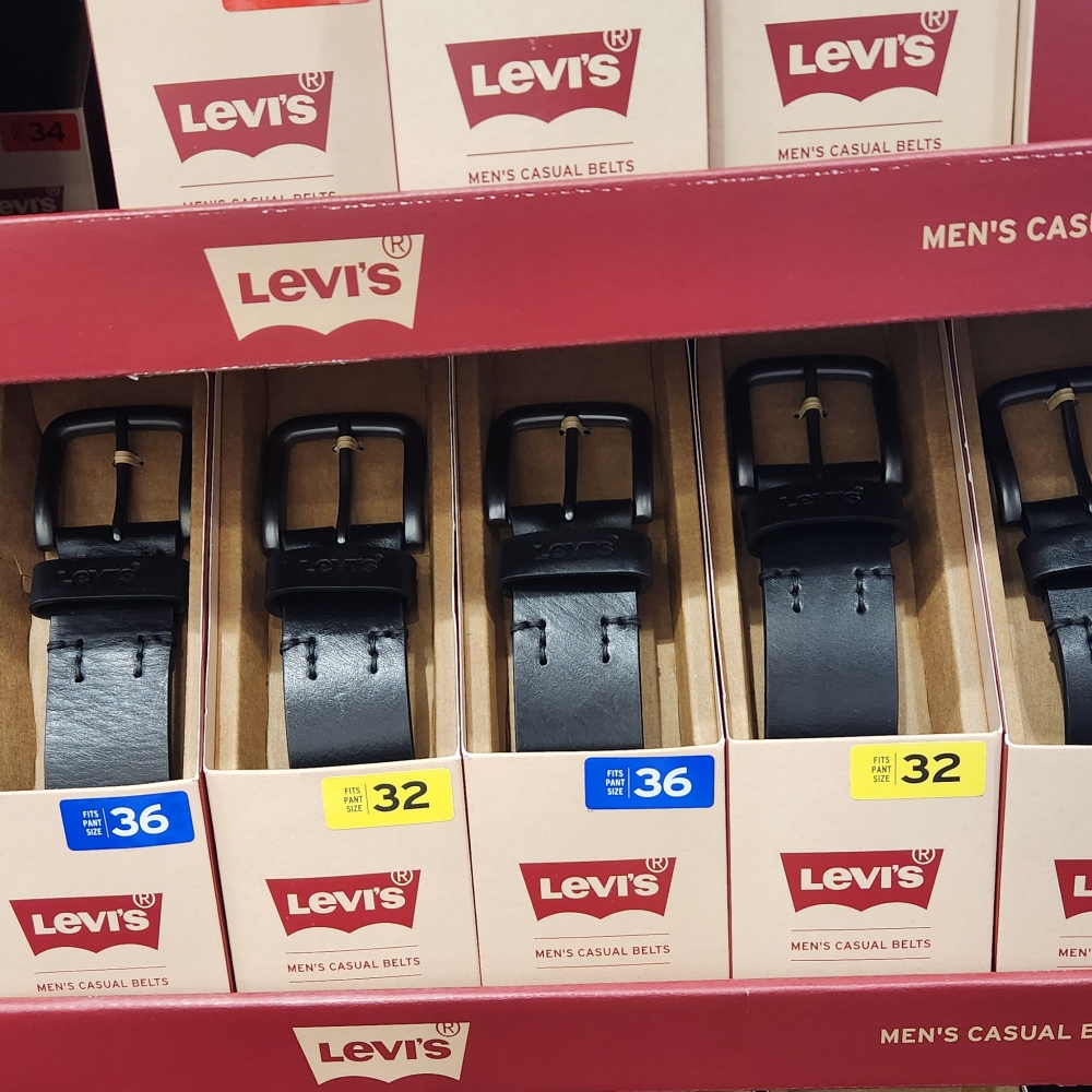 코스트코 지프 리바이스 남성 소가죽 캐쥬얼 벨트 허리띠