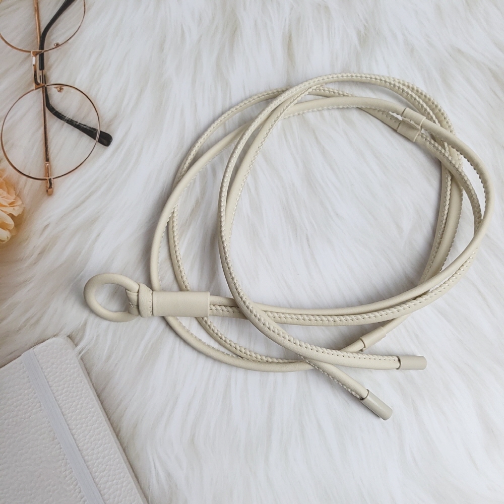 원피스 코트 여성 슬림 여자허리띠 가죽 끈 벨트