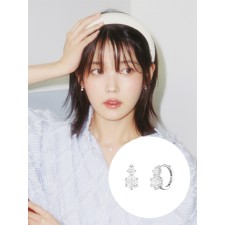 [N배송][재구매율 1위/아이유착용] 제이에스티나 WHITEMOND 귀걸이 or 목걸이 택1