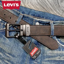 리바이스 벨트 남자 양면 가죽벨트 캐쥬얼 혁대 남성 정장 빈티지 캐쥬얼 청바지 버클 허리띠