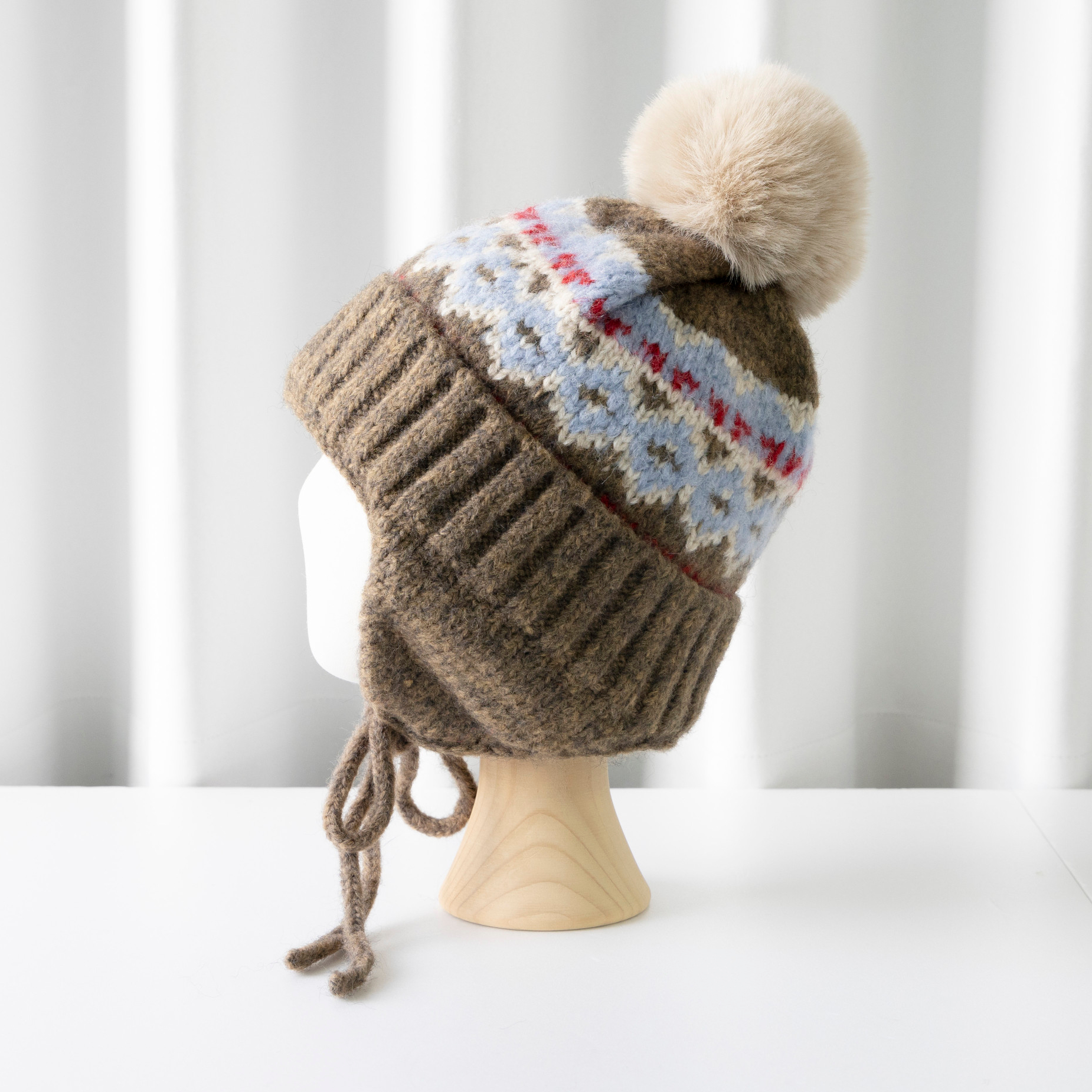 귀달이모자 니트모자 이어머프 방한 군밤 귀마개 귀덮개 털 스키 겨울 모자