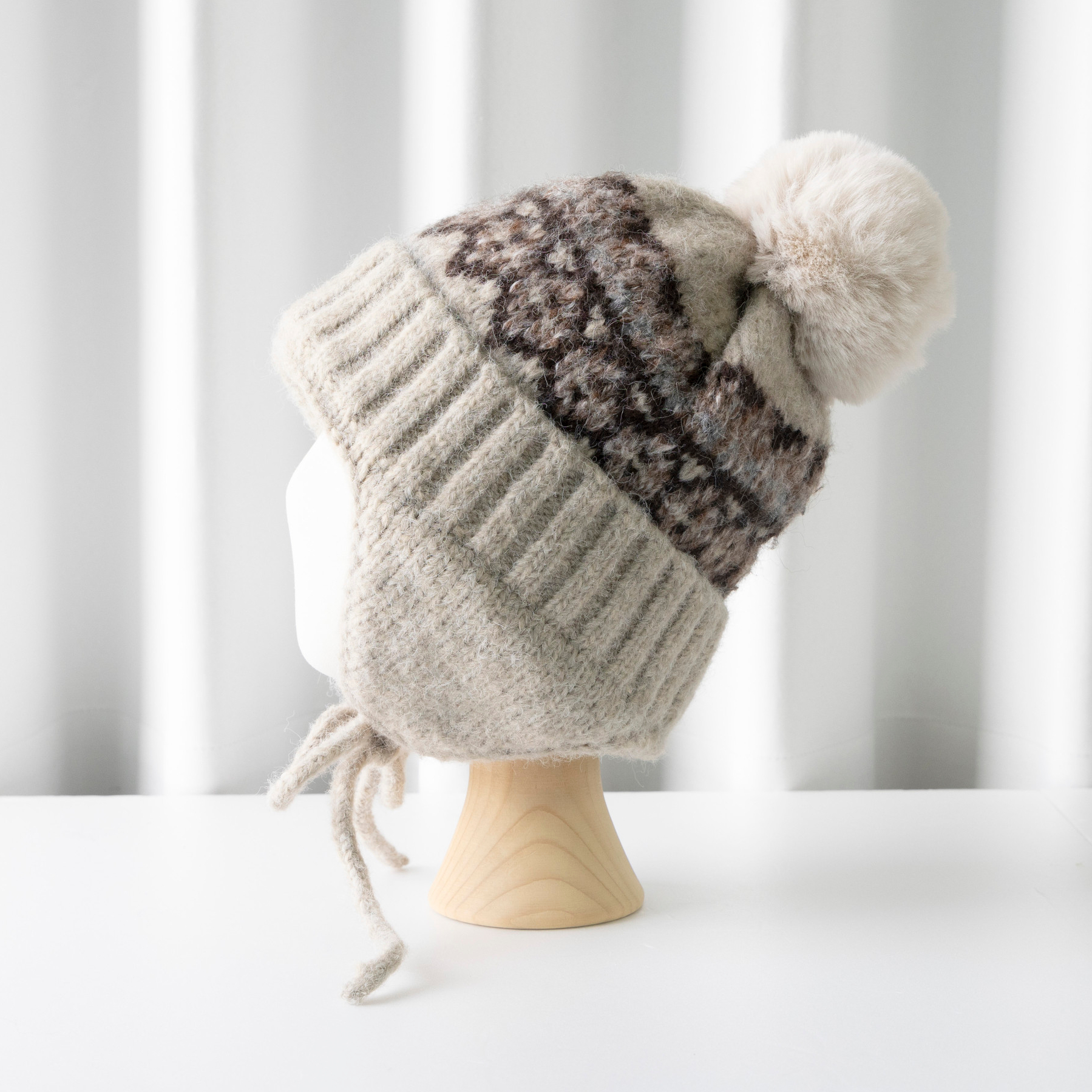 귀달이모자 니트모자 이어머프 방한 군밤 귀마개 귀덮개 털 스키 겨울 모자