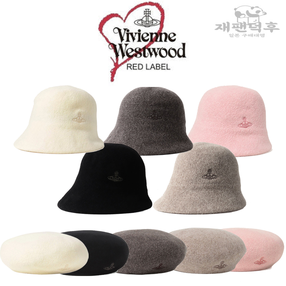 비비안웨스트우드 버킷햇 베레모 프리사이즈 일본산 여성용 모자 