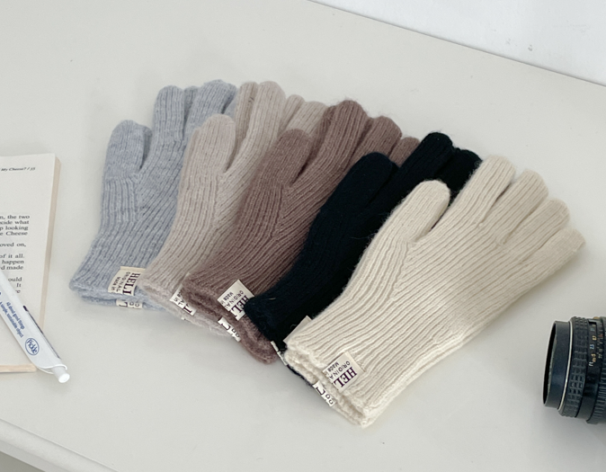 울 니트 장갑 남녀공용 스마트 폰 터치 커플 방한 겨울 롱