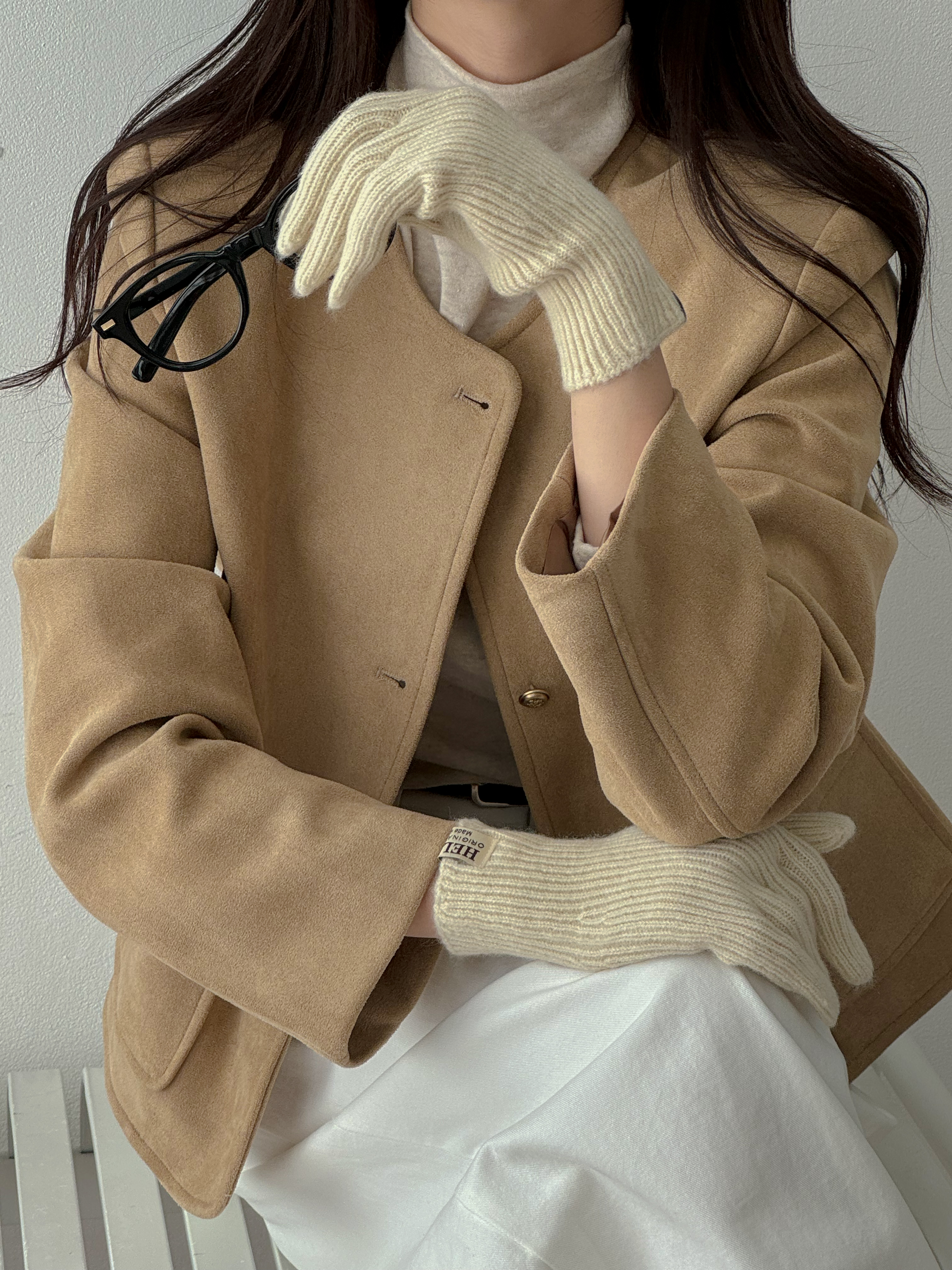 울 니트 장갑 남녀공용 스마트 폰 터치 커플 방한 겨울 롱