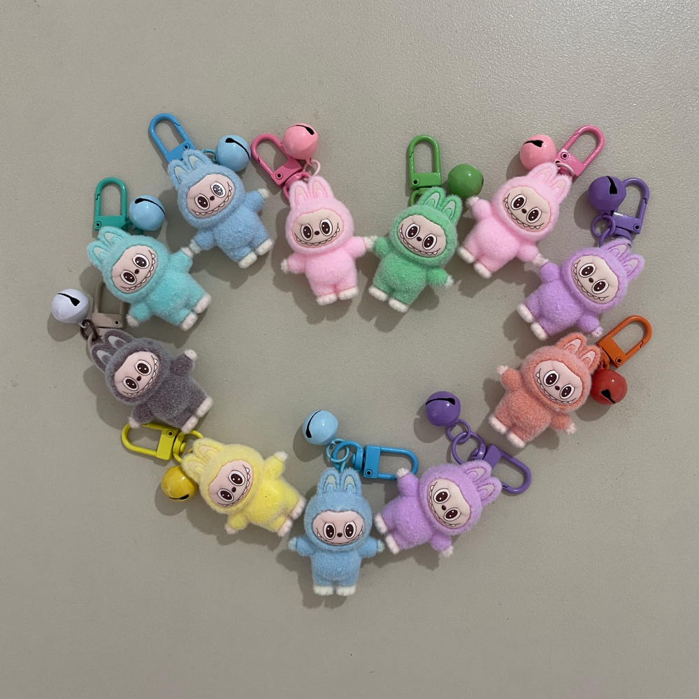 라부부 미니 키링 인형 백참 방울 열쇠고리 가방 파우치 장식 꾸미기