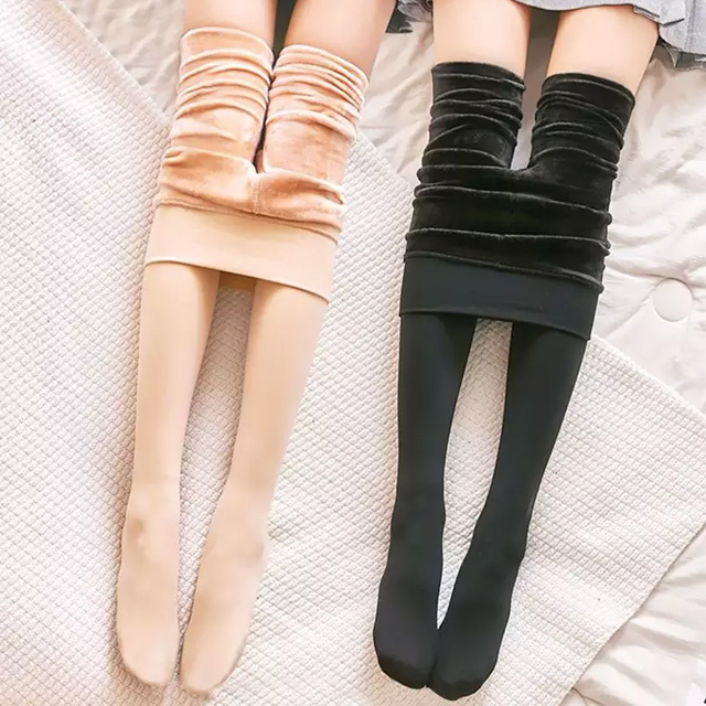 살색 기모스타킹 융털 밍크 고리 무발 융 학생 착시 겨울 빅사이즈