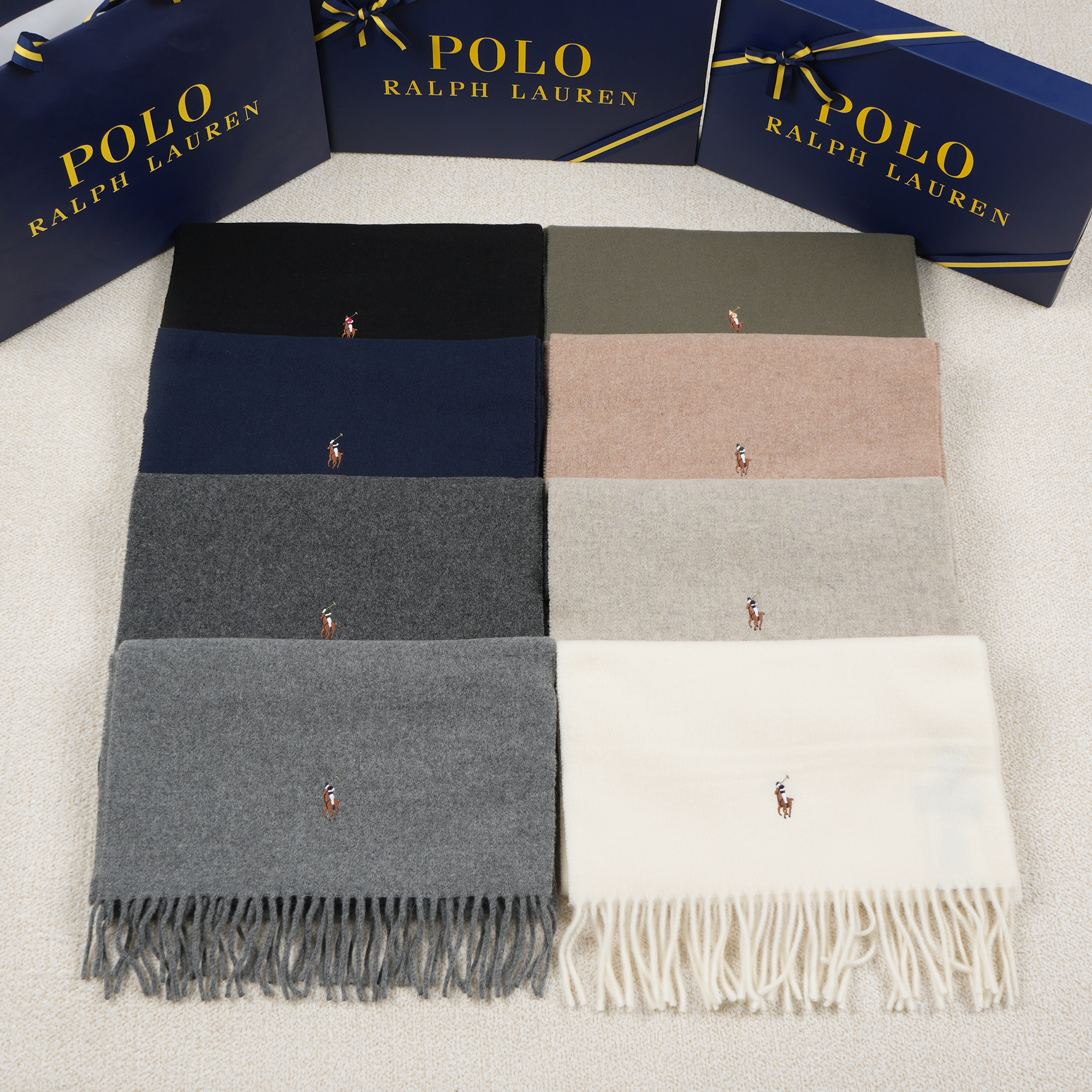 [백화점] 폴로 랄프로렌 시그니처 이탈리안 100% 울 목도리 머플러 (9Color)