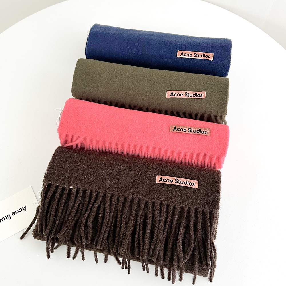 아크네 머플러 목도리 네로우 스키니 전색상,쇼핑백 가품구별법