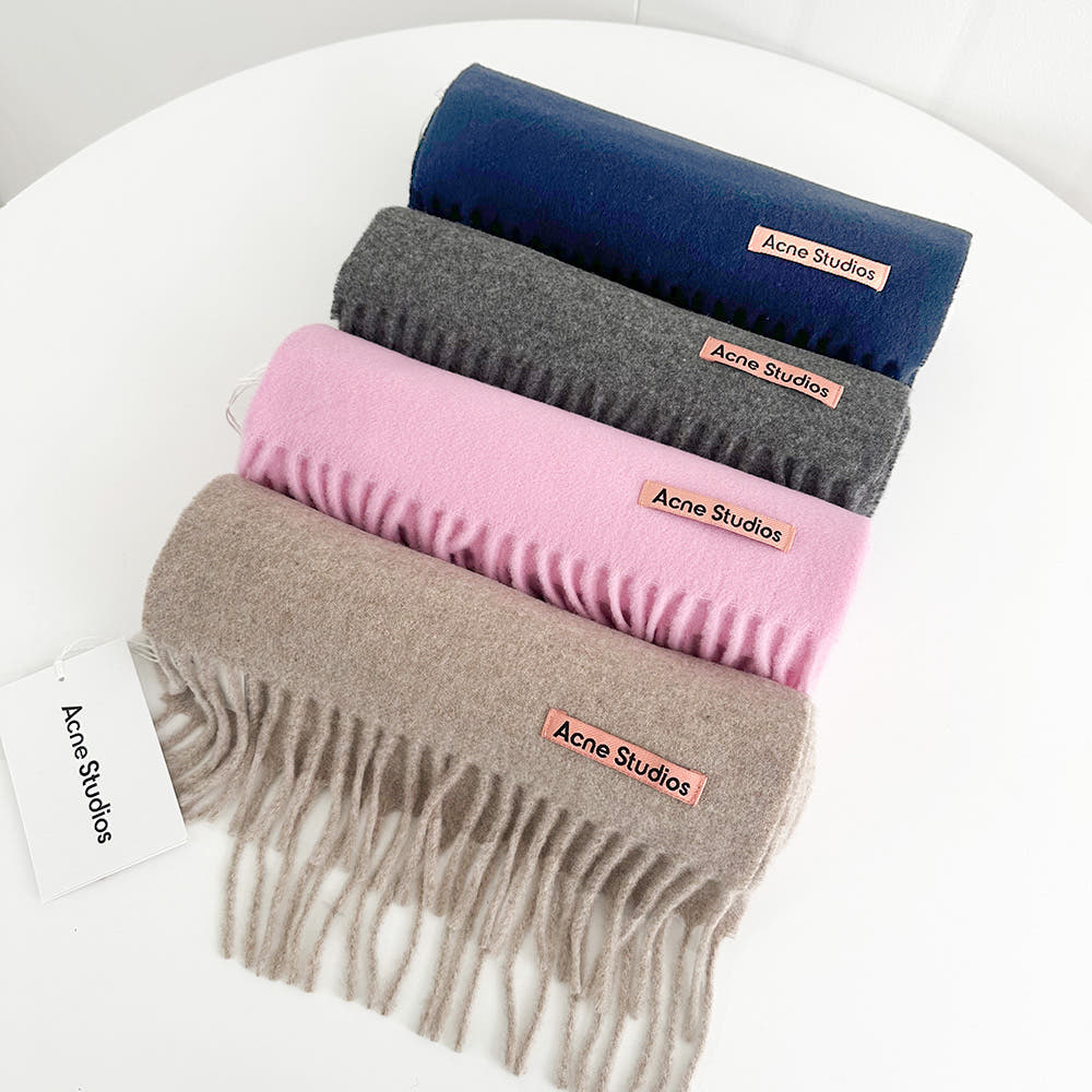 아크네 머플러 목도리 네로우 스키니 전색상,쇼핑백 가품구별법