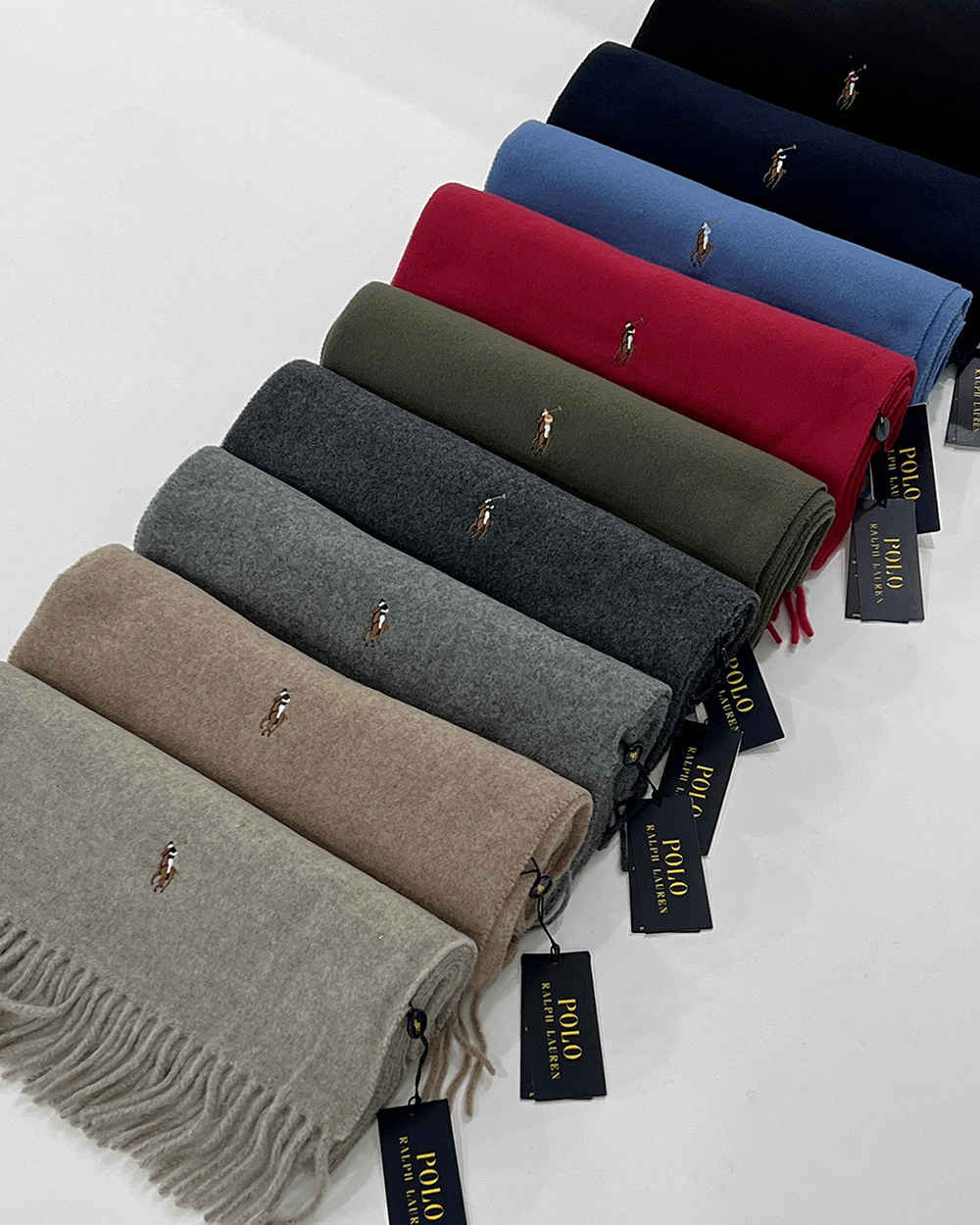 [백화점판] 폴로 목도리 랄프로렌 울 머플러 여자 남자 커플