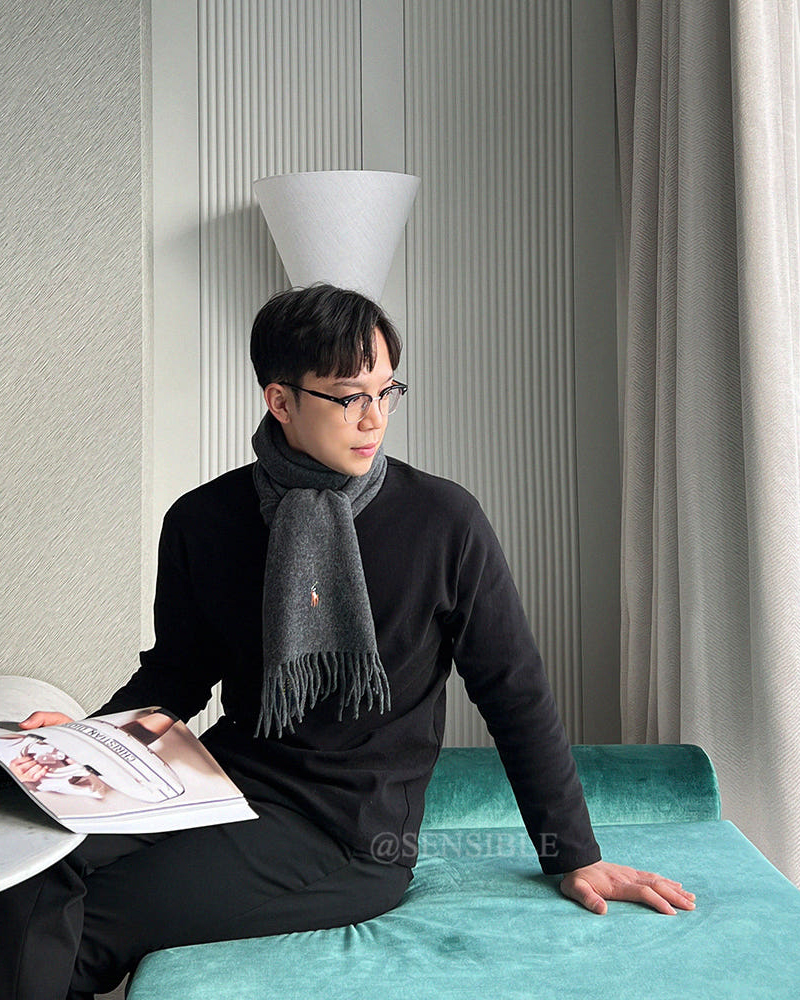 [백화점판] 폴로 목도리 랄프로렌 울 머플러 여자 남자 커플