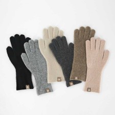 여성 울 니트 장갑 스마트 폰 터치 핑거 홀 손가락 구멍 커플 방한 겨울 롱