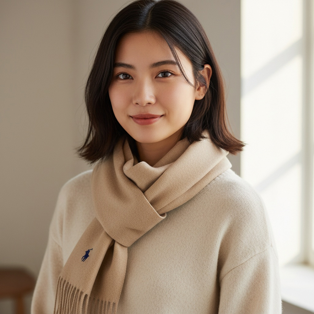 [백화점] 폴로 랄프로렌 목도리 스카프 머플러 곰돌이 꽈배기