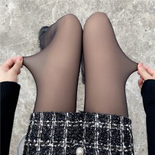 [1+1] 착시스타킹 시스루 살색 기모 검스 페이크 스타킹 골프