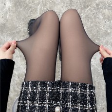 [1+1] 착시스타킹 시스루 살색 기모 검스 페이크 스타킹 골프