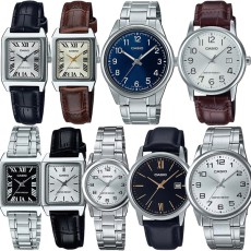 카시오 손목시계 남성여성 전자명품 LTP-V007L-7B1 7E1 가죽 LTP-V007D