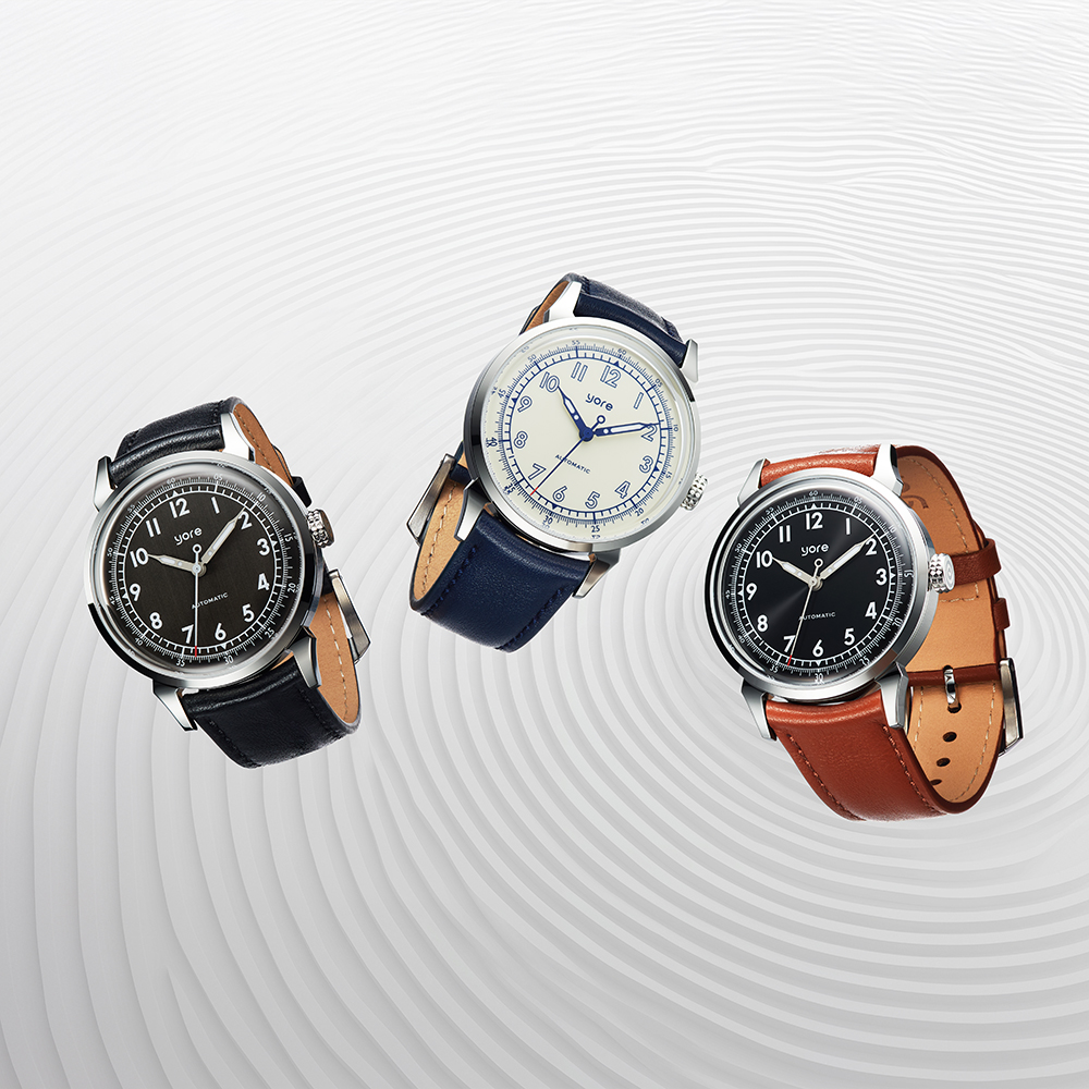Yore 요어 나선 GYRE-0001 오토매틱 가죽 밴드 시계
