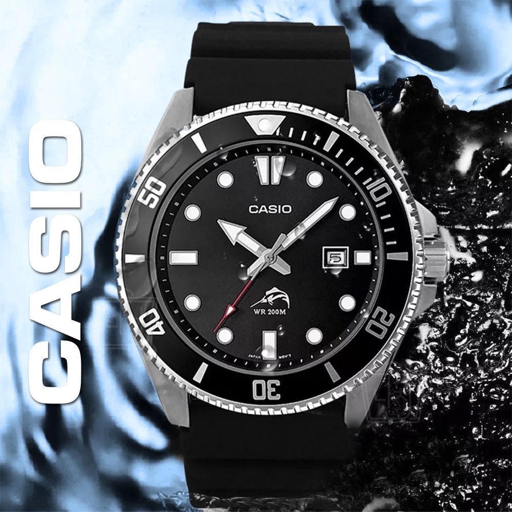 카시오 국내재고 MDV-106 다이버시계 흑새치 MDV106 방수 남성 손목 패션