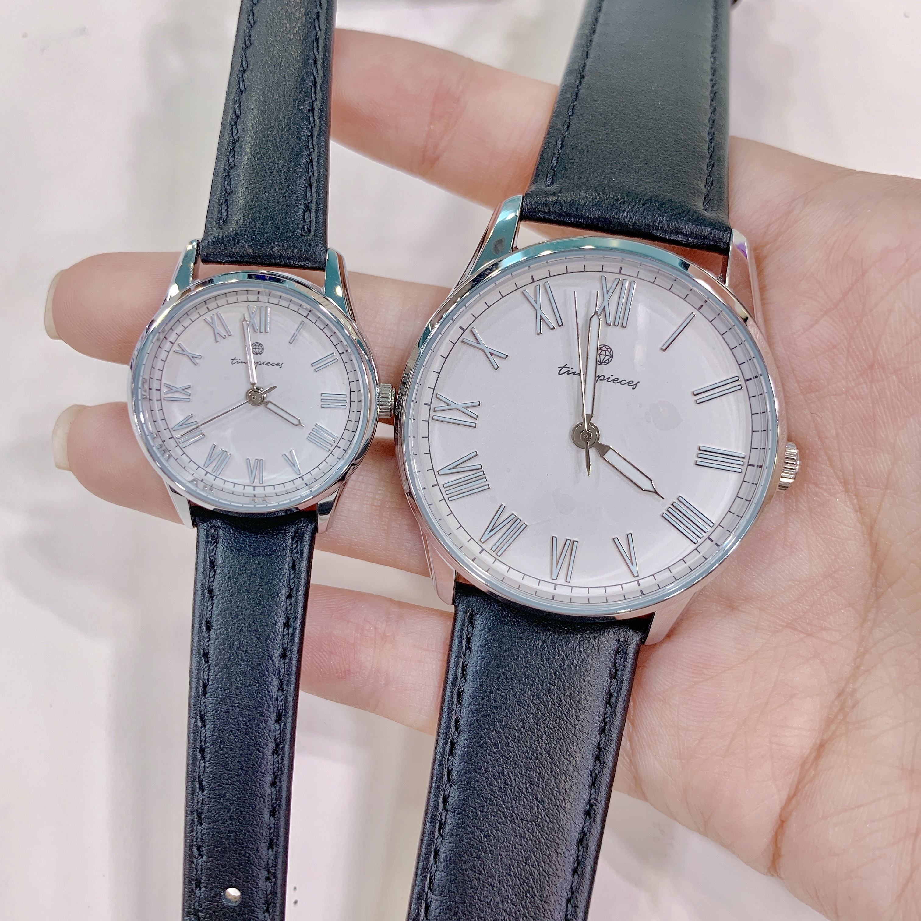 OST 대통령 착용 시계 달빛정원 블랙 레더 남성 여성 가죽시계